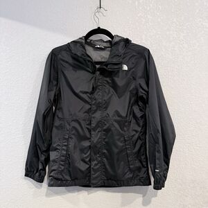 The North Face DryVent Girls Youth Mesh Lined Black Windbreaker Jacket Large